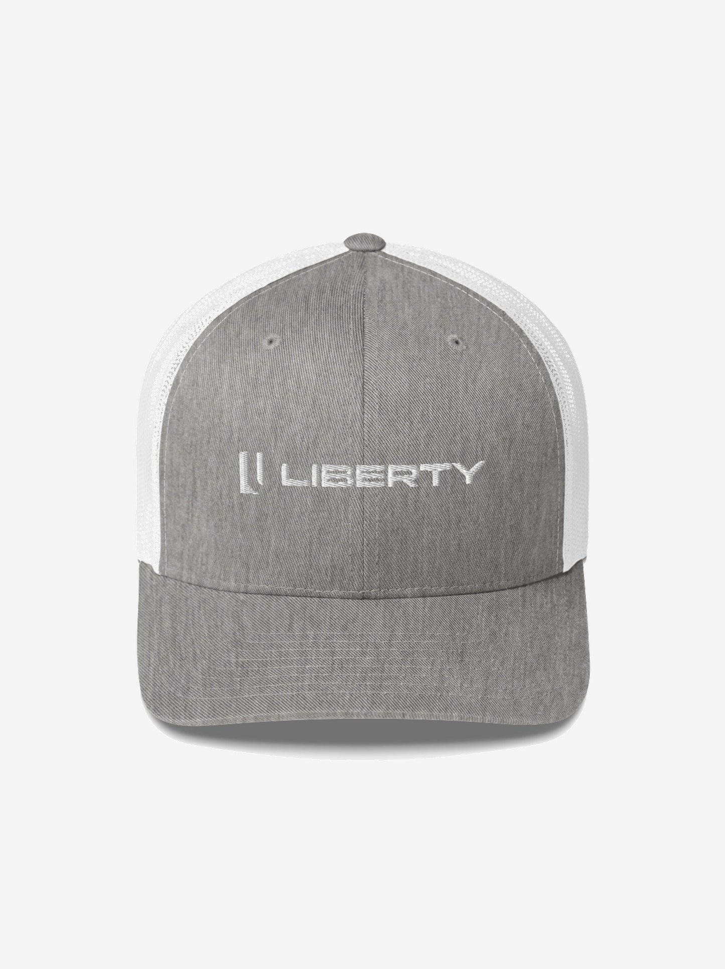 Liberty Skis Gear Heather Grey/White Logo Trucker Cap