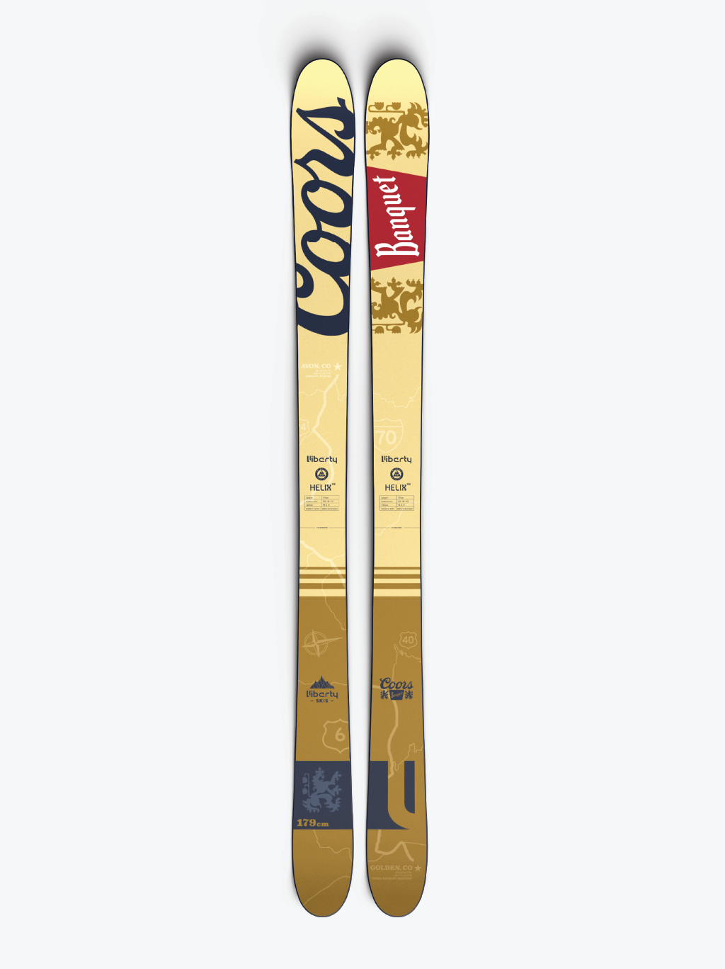 Liberty Skis x Coors Banquet Helix 98 - 2026 Liberty Skis x Coors Banquet Helix 98 - 2026