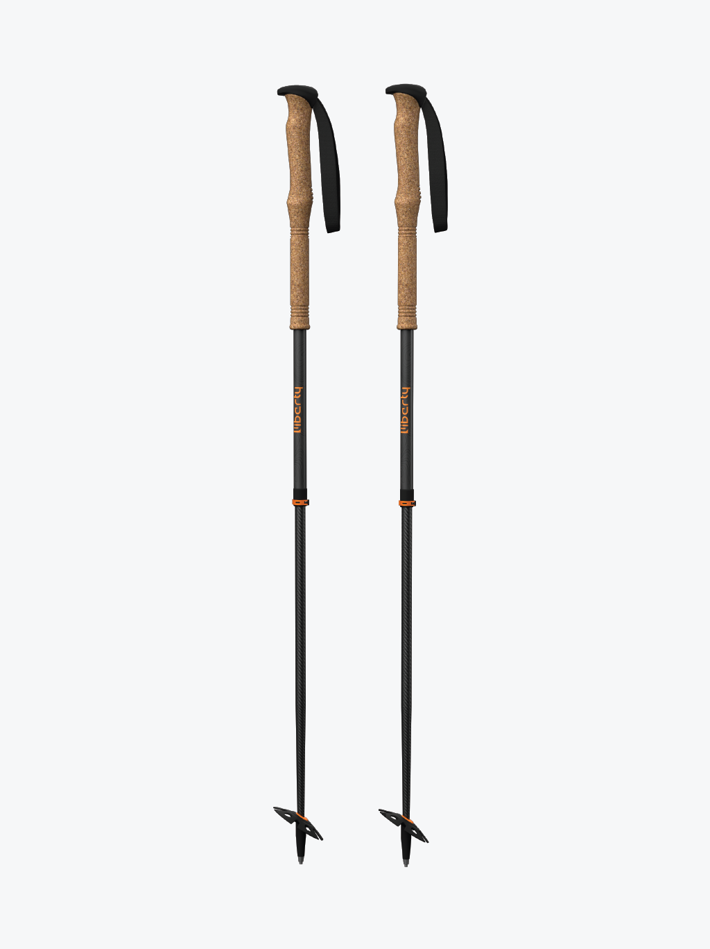 collapsible cross country ski poles Liberty Skis Ultralight Adjustable Carbon Ski Poles