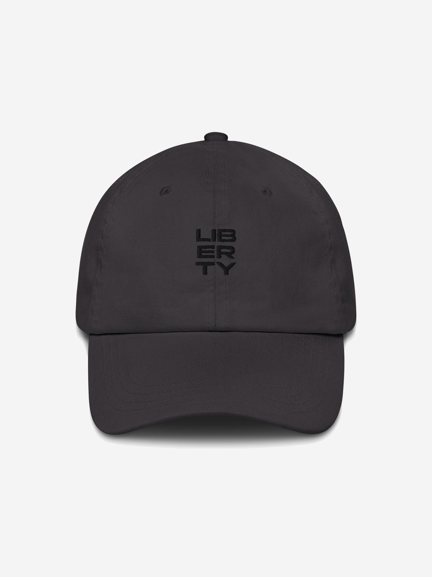 Liberty Skis Gear Dark Grey Stacked Logo Dad Hat