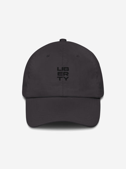 Liberty Skis Gear Dark Grey Stacked Logo Dad Hat