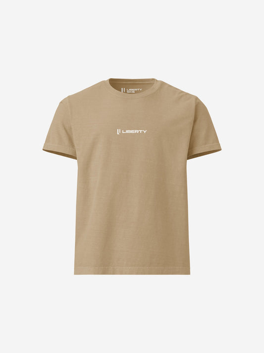 Liberty Skis Gear Khaki / S Oversized Logo Tee