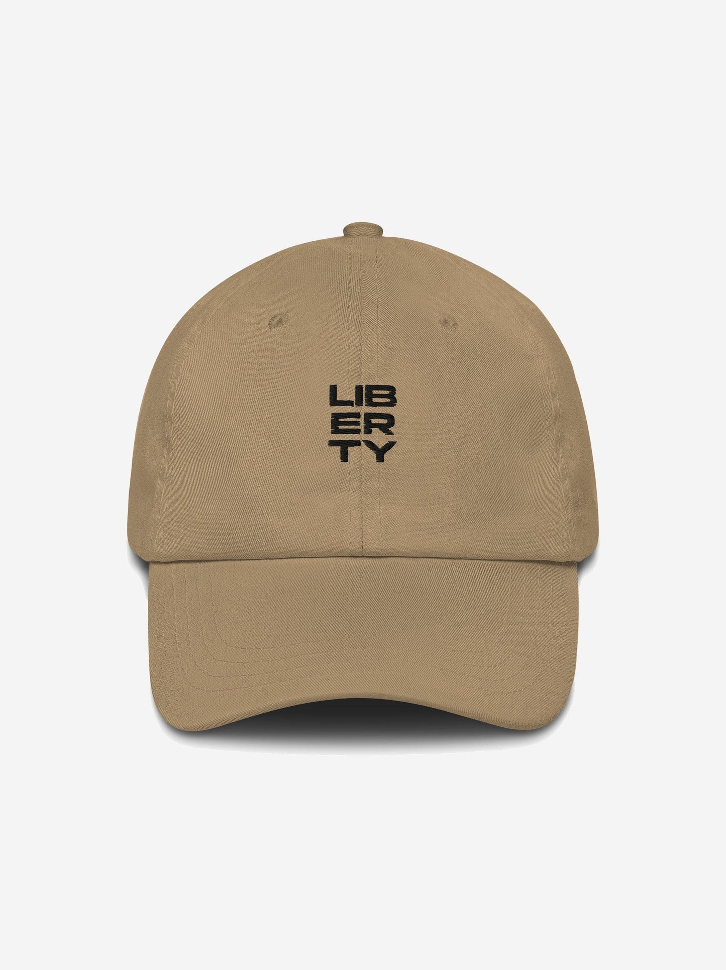 Liberty Skis Gear Khaki Stacked Logo Dad Hat