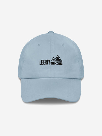 Liberty Skis Gear Light Blue MTN Logo Dad Hat