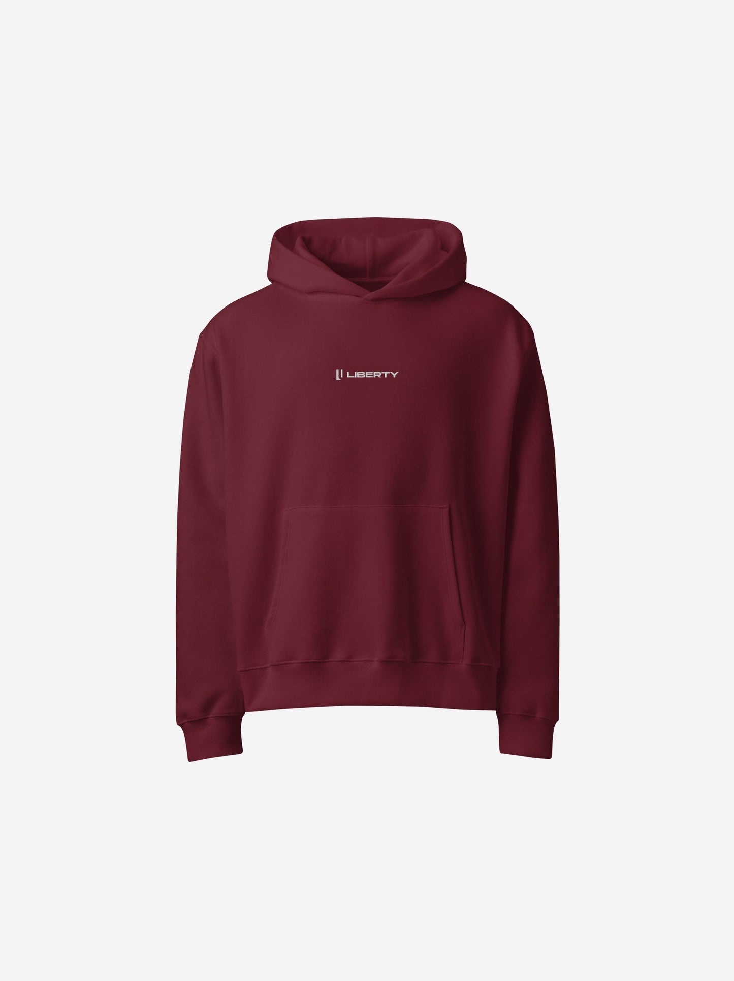 Liberty Skis Gear Maroon / S Heavyweight Embroidered Logo Hoodie