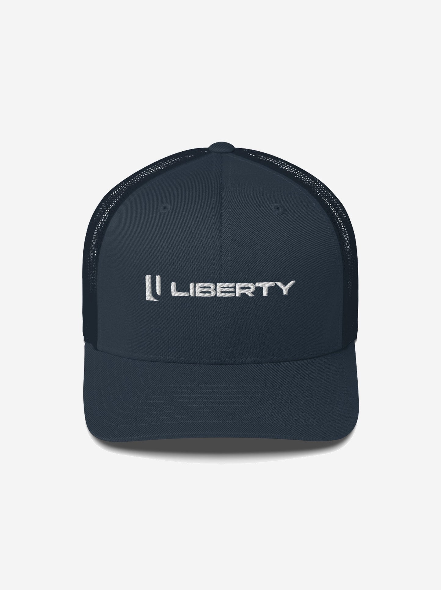 Liberty Skis Gear Navy Logo Trucker Cap