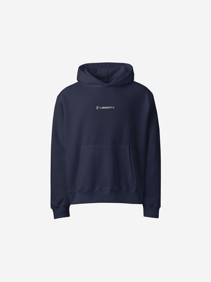 Liberty Skis Gear Navy / S Heavyweight Embroidered Logo Hoodie