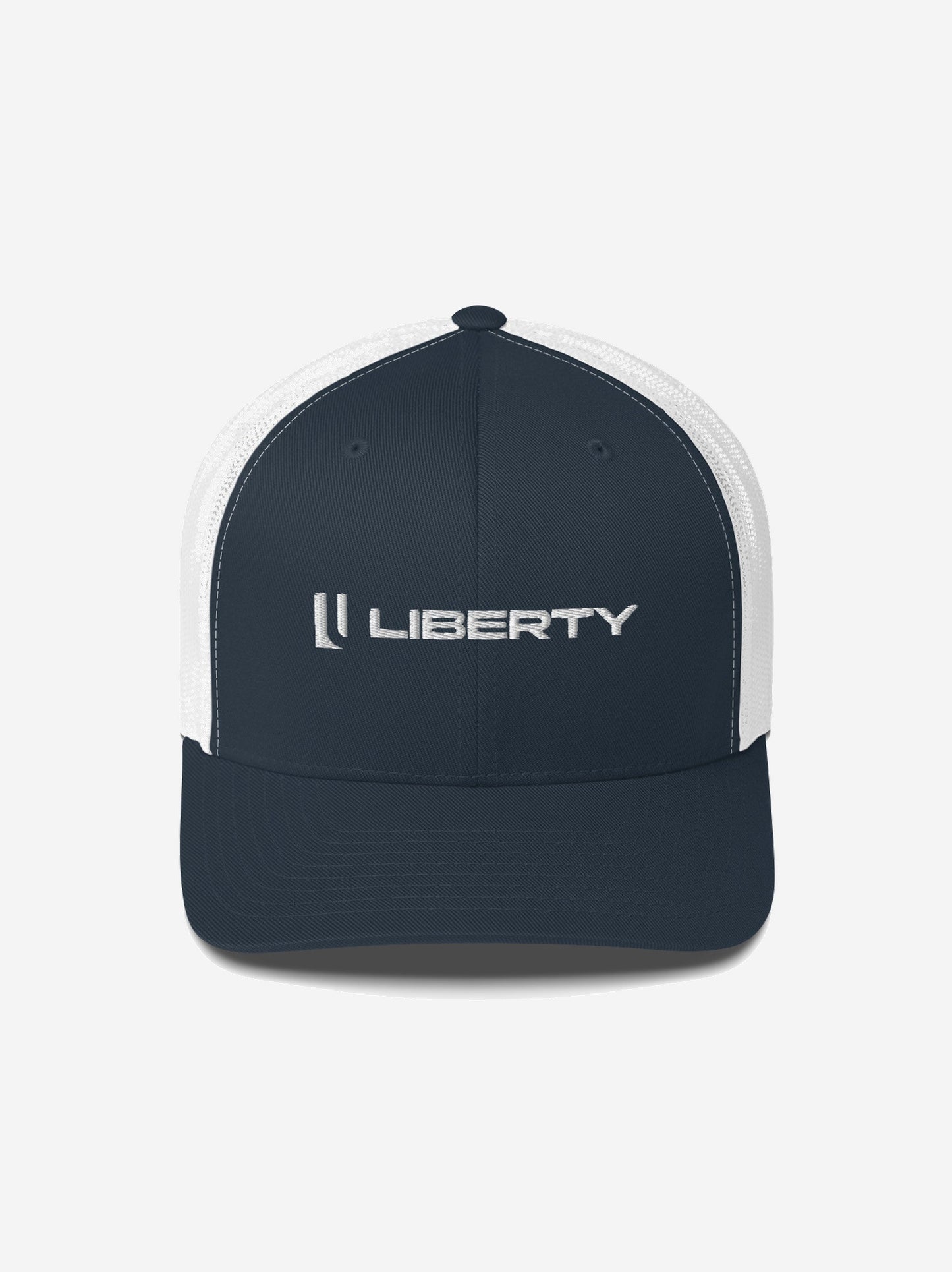 Liberty Skis Gear Navy/ White Logo Trucker Cap