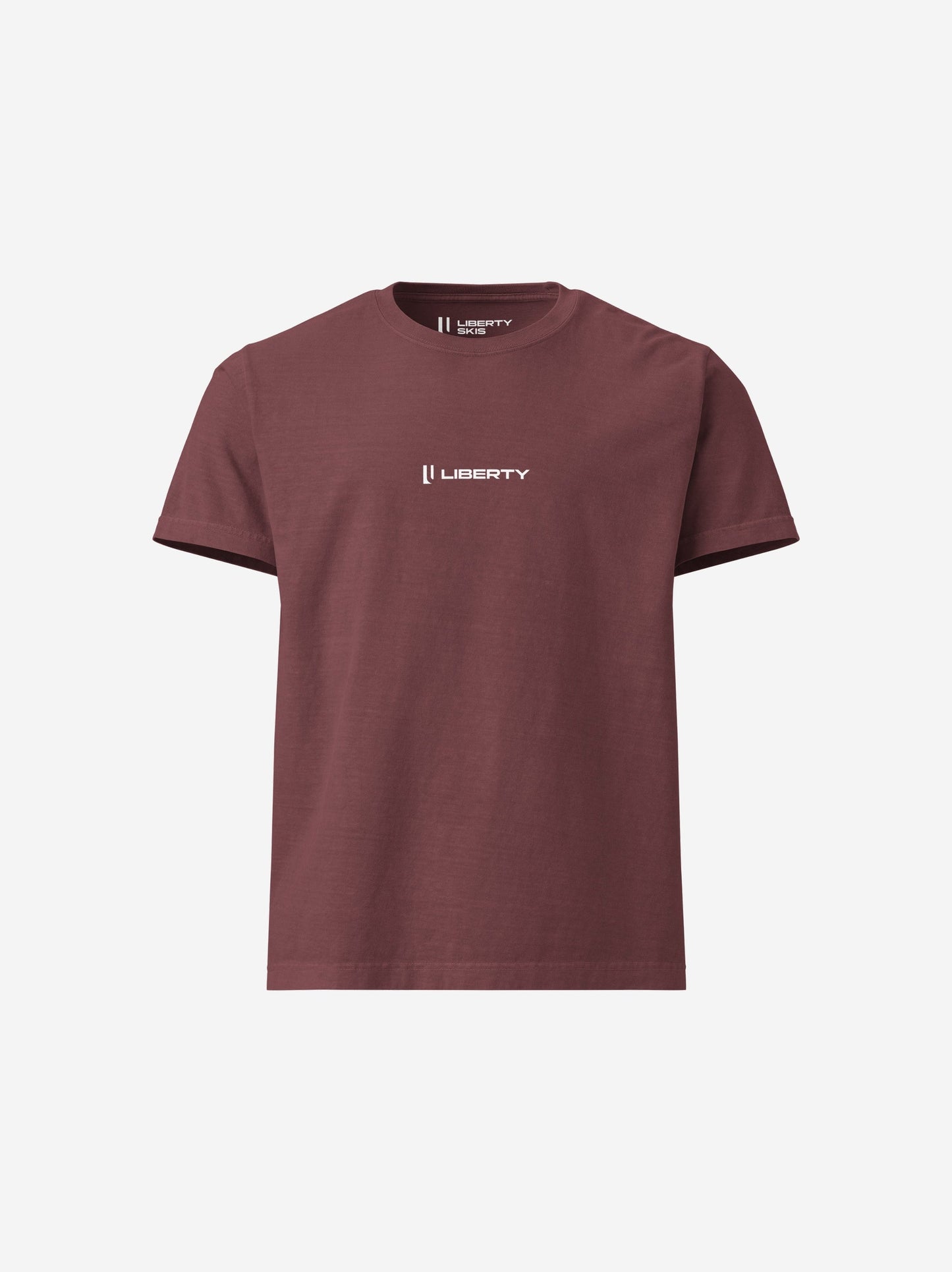 Liberty Skis Gear Washed Maroon / S Oversized Logo Tee