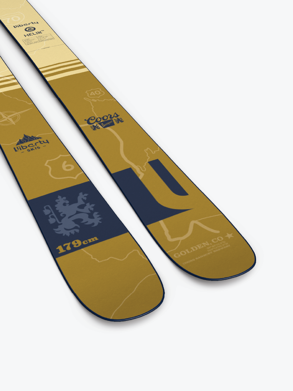Liberty Skis 2023 Skis Liberty Skis x Coors Banquet Helix 98 - 2023