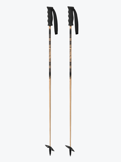 bamboo cross country poles Double-Barrel Bambooz Poles Make em look twice 140cm Liljedahl Bamboo Cross-Country Ski